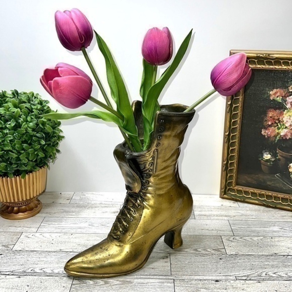 Brass Victorian Decorative Boot